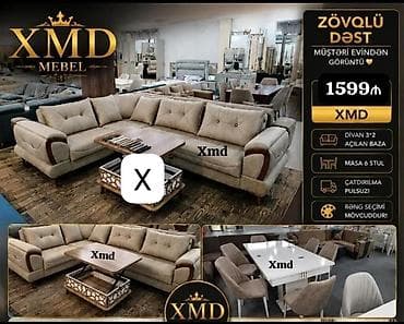 metbex kunc divan: Zövqlü mebel dəsti – XMD Mebel Dəst tərkibi: - Künc divan (3*2) – — 1