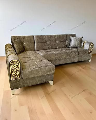 Künc Divan Eviniz üçün geniş mebel seçimi: divanlar, dolablar