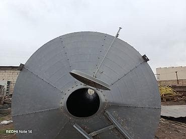 yem qablari: Metalkonstruksiya taxıl/yonca/qullu yemləri üçün silo-bunker - — 5