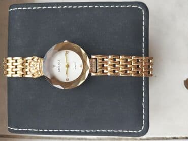 женские металлические пояса: Наручные часы, цвет - Золотой — 3