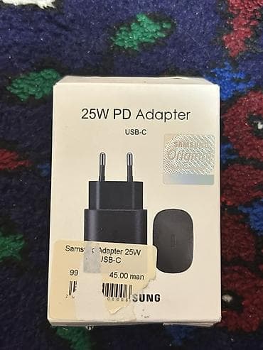 Məhsul: Samsung 25W PD Adapter (USB‑C) – Model: EP‑TA800NBEGRU — 2