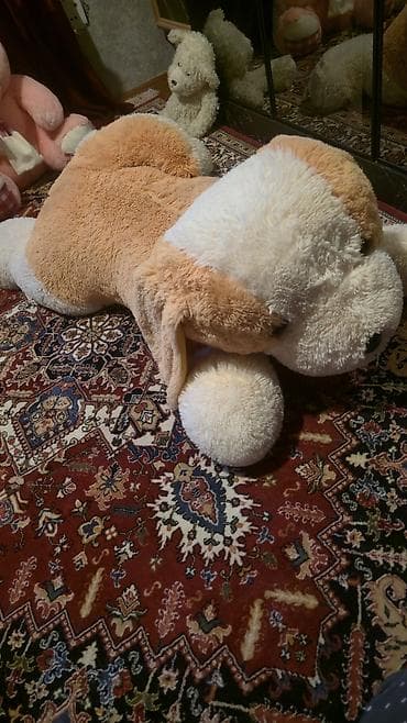 Böyük ölçülü plyuş oyuncaqlar dəsti - 1 ədəd pembe dovşan: çox yumşaq — 5