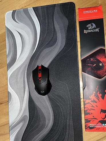 25 ve 15 manat - Redragon M601WL-BA gaming siçanı + böyük mousepad