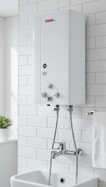 TERMO Lux qazla işləyən su qızdırıcısı - Ön paneldə “TERMO Lux”