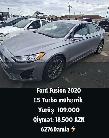Ford Fusion: 1.5 l | 2020 il 109000 km Sedan