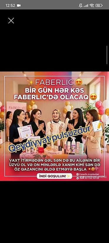 bas: FABERLIC – gözəllik və şəxsi qulluq məhsulları ilə gəlir qazandıran — 1