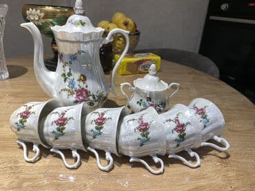 antik samovar aliram: Çay dəsti, rəng - Ağ, Farfor, 6 nəfərlik — 1