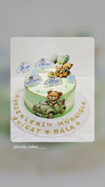 Tortlar: Məhsul: Fərdi dizayn tortlar Təsvir: - Müxtəlif mövzulu və zərif — 7