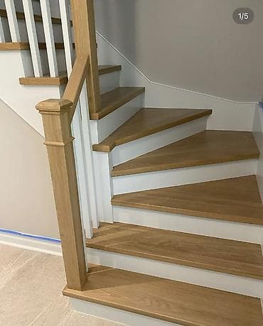 Перила: Taxta pilləkən və məhəccər hazırlama xidməti - Fərdi layihə: düz, L at lalafo.az — 5 Перила: Taxta pilləkən və məhəccər hazırlama xidməti - Fərdi layihə: düz, L — 5