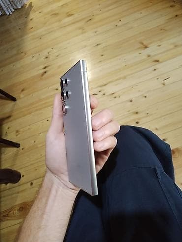 samsung level u: Samsung Galaxy S24 Ultra, 256 GB, rəng - Qızılı, Sensor, Barmaq izi, İki sim kartlı — 1