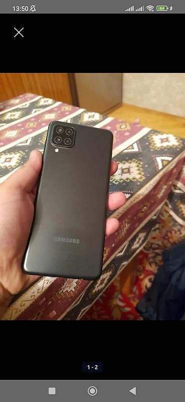 a 12 samsunq: Samsung Galaxy A12, 64 GB, rəng - Qara, Barmaq izi — 4