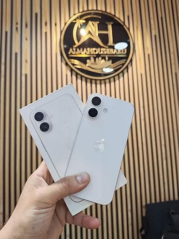 IPhone 16, 128 GB, White Titanium, Zəmanət, Simsiz şarj, Face ID