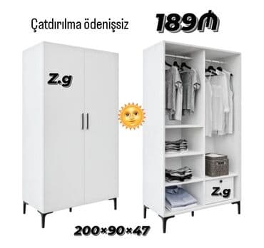 3d aboylarin qiymeti: Düz dolab, Yataq otağı üçün, Eyvan üçün, Paltar üçün — 1