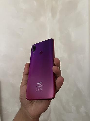 ucuz notebook tavsiye: Redmi Note 7, 32 GB, rəng - Qırmızı, Barmaq izi, Face ID — 6