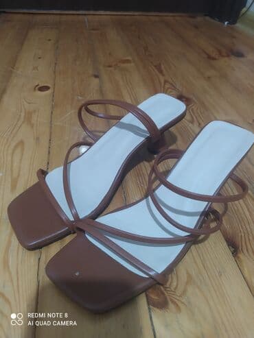 туфли мужские на кожаной подошве: Tuflilər, Ölçü: 41, rəng - Qəhvəyi, Yeni — 1