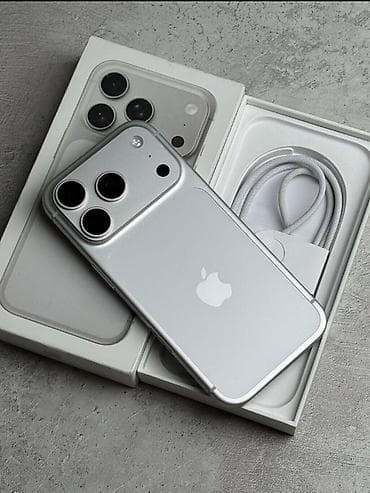 15 iphone: IPhone 17 Pro, 256 GB, Gümüşü, Zəmanət, Barmaq izi, Simsiz şarj — 1