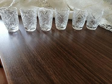 Rümkalar, rəng - Ağ, Xrustal, 6 ədədli dəst — 1