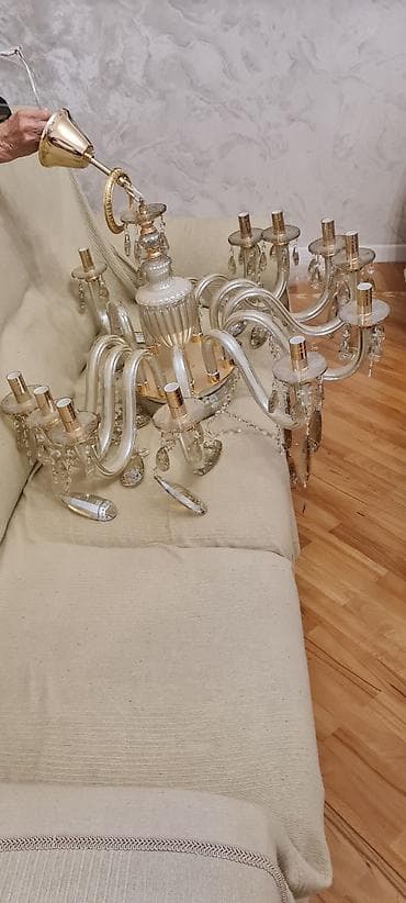 Xalçalar: Çılçıraq, 10 və daha çox lampa, Xrustal — 2