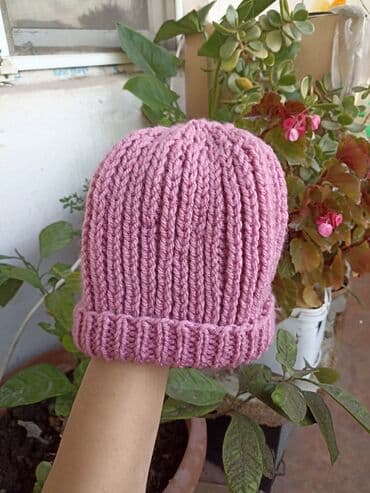 hazır hicablar: ƏL İŞİ Toxuma qalın sapdan hazırlanmış papaq Soyuq hava üçün ideal — 2