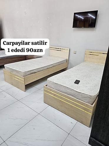 Çarpayılar: İşlənmiş, Təknəfərlik çarpayı, Matras ilə — 1