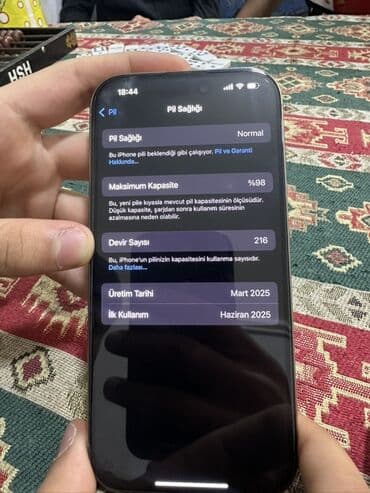 Mobil telefon və aksesuarlar: IPhone 16 Pro, Gümüşü — 5