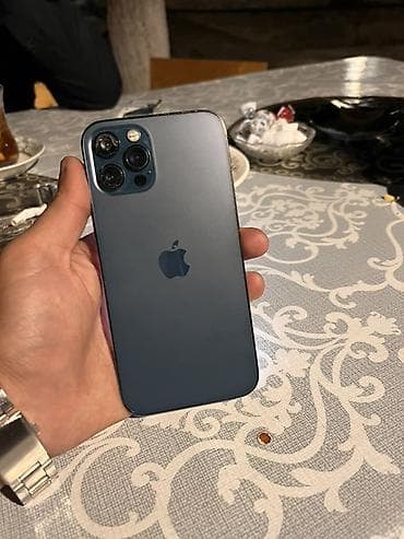 iphone s5 mini: IPhone 12 Pro, 128 GB, Pacific Blue, Simsiz şarj, Face ID, Sənədlərlə — 3