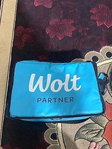 Wolt Partner yeməkdaşıma çantası - Rəng: parlaq mavi, ön hissədə