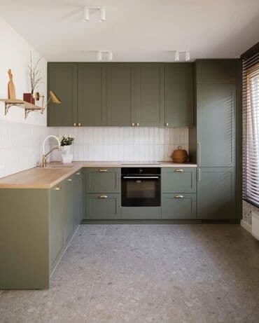 стеклянный кухонный стол: Sifarişlə mətbəx dəsti, Özü çəkən petlələr, Kredit yoxdur, Pulsuz çatdırılma — 2