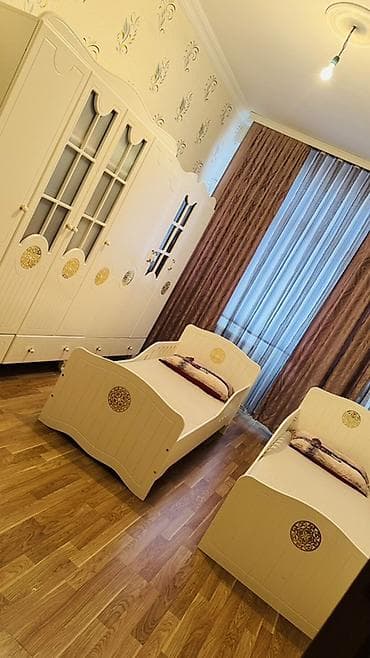 usaq stol stulu: Oğlan və qız üçün, 2 təknəfərlik çarpayı, Dolab — 3
