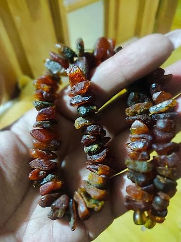 Kəhrəba boyunbağı Tam orijinal kehraba sep. (Yantar) Zob xesteliyinin