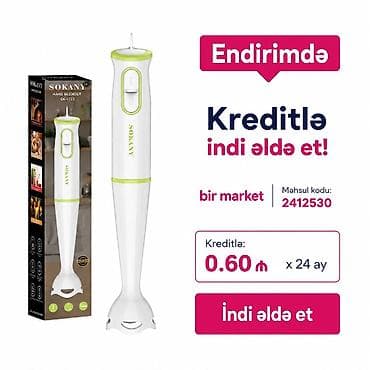 SOKANY Hand Blender SK-1723 - Kompakt əl blenderi – püre, kokteyl