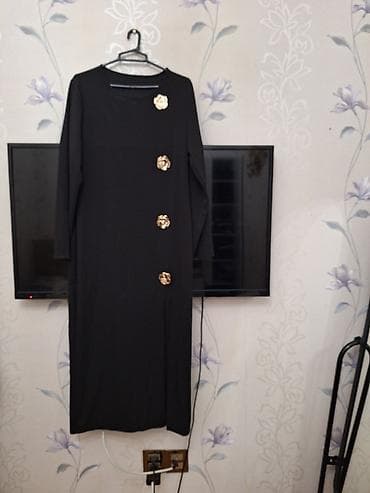 apple kemer: Qadın geyimi – qara uzun don - Rəng: qara - Dizayn: sol tərəfdən — 2