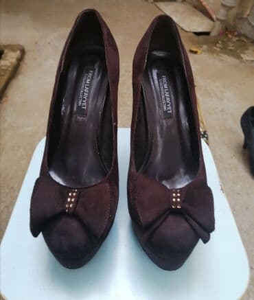 dikdaban: Tuflilər, Ölçü: 37, rəng - Qəhvəyi, İşlənmiş — 2