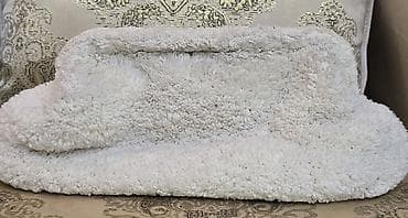 Divan üçün Xovlu rəng - Ağ Yataq örtüyü