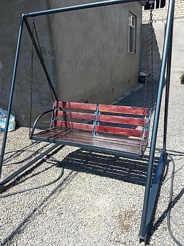 qamak yellencek: Yqelləncək qalın stenka turba 7lə yıgılıb qiyməti 250manat — 1