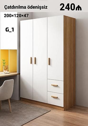 skaf: Model: G_1 Ölçü: 200×120×47 sm Qiymət: 240₼ Çatdırılma: ödənişsiz Ağ — 1
