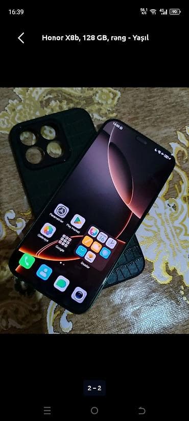 divarda televizor dizayni: Honor X8b, 128 GB, rəng - Yaşıl — 1