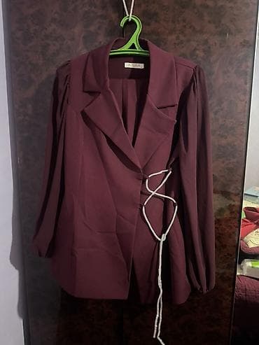 hamile geyim: AZURA qadın blezeri Hem qirmuzi hem bordovu kostyum ikiside 38 - m — 3