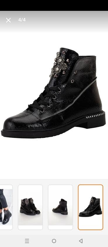 qadın botları: Ölçü: 39, rəng - Qara, Yeni — 3