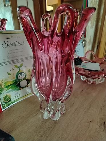 meyve qabı: Şüşə dekorativ dəst – 3 hissə ENDİRİM OLACAQ!!! - Material: qalın — 5