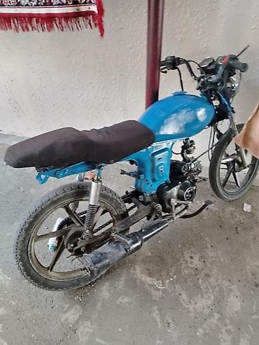 zmz motors: Moped/motosiklet layihəsi – mavi rəngdə gövdə və bak, ikili — 5