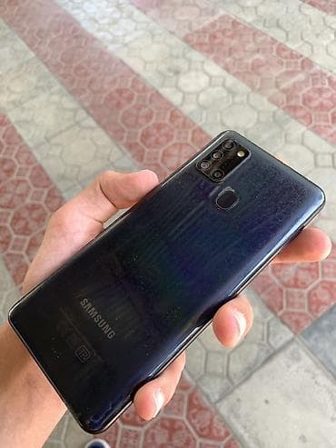 a106 max tablet: Samsung Galaxy A21S, 32 GB, rəng - Mavi, Barmaq izi — 1