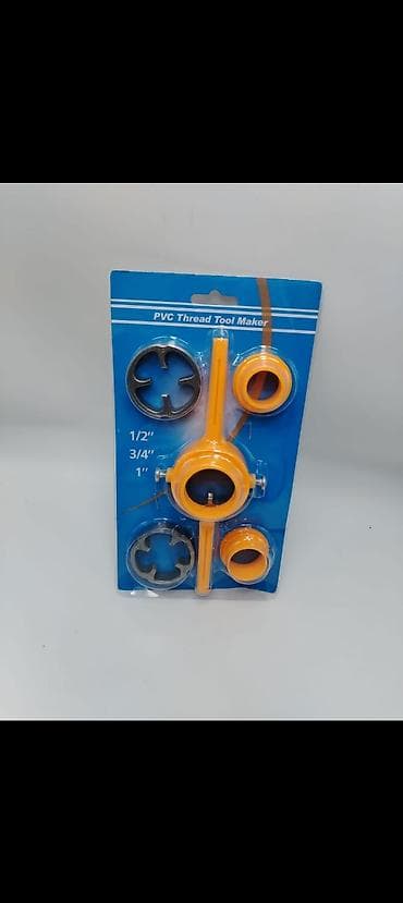 Ручные механические инструменты: PVC Thread Tool Maker – boru yiv açma dəsti - PVC borular üçün yiv — 1