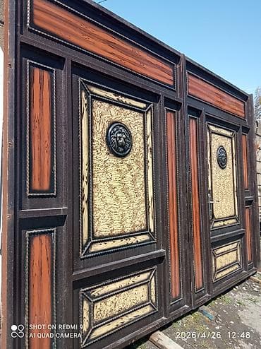 pol seki: Dəmir Həyət darvazası, Mexaniki, Qapı ilə, rəng - Qəhvəyi, Kredit yoxdur, Ödənişli çatdırılma — 2