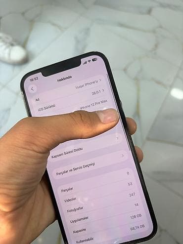 ucuz məişət texnikası: IPhone 12 Pro Max, 128 GB, Göy — 6