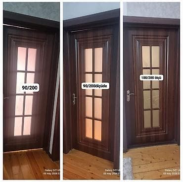 5 ci sinif tebiet: İşlənmiş Otaq qapısı 90x200 sm Zəmanətsiz, Ünvandan götürmə — 1