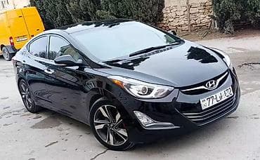 kia rio diffuser: Hyundai Elantra sedan – qara rəng, aerodinamik kuzov xəttləri və LED — 9
