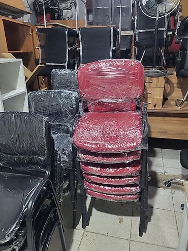 stullar: Yığıla bilən konfrans/ofis stulları - Model: qoltuqlu, metal — 5