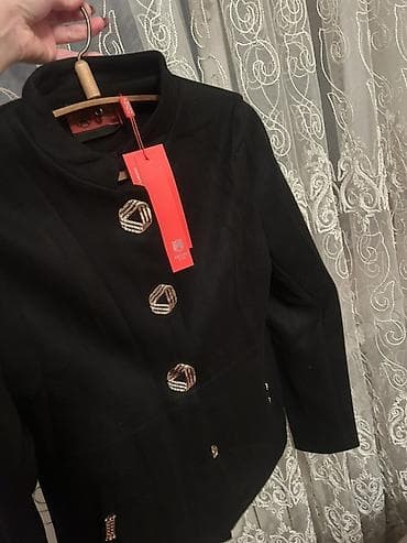 Пиджаки: Qadın şıq pencək – KENZO Paris - Rəng: qara - Model: düz kəsim, qısa — 1