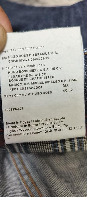 Мужская одежда: Мужские джинсы, Hugo Boss, 2XL — 10
